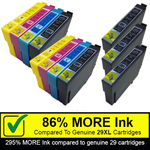 Compatible Epson 18XL - 2 Multipacks (BCMY) + 3 FREE Black Cartridges