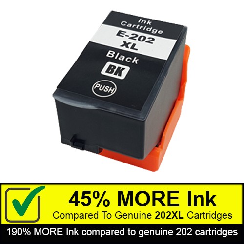 Black Compatible Ink Cartridges To Replace Epson 202XL (20ml)