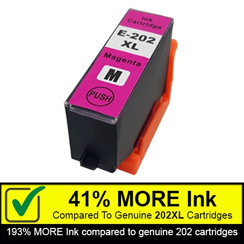 Magenta Compatible Ink Cartridges To Replace Epson 202XL (12ml)