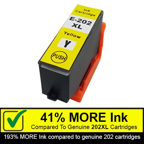 Yellow Compatible Ink Cartridge To Replace Epson 202XL (12ml)
