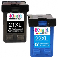 hp 21xl black / hp 22xl colour - remanufactured ink cartridge multipack (38ml)