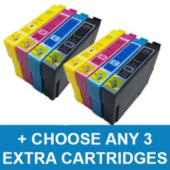 2 Sets (BCMY) + ANY 3 EXTRA - Compatible 502 XL