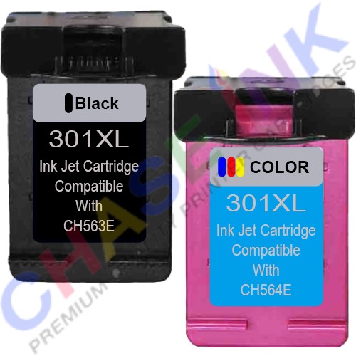 HP 301XL 2-pack High Yield Tri-color Remanufactured Ink Cartridges