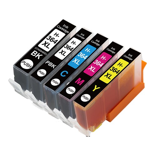 Compatible HP 364XL High Capacity Ink Cartridges - Multipack (BCMYPbk)