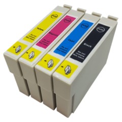 1 Multipack - 4 Compatible Ink Cartridge To Replace Epson T0611-4 T0615 (72ml)