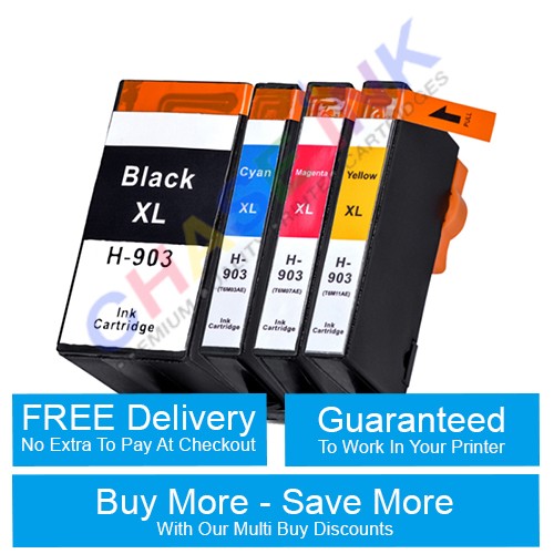 HP 903XL Compatible 4-Pack High Yield Ink Cartridges