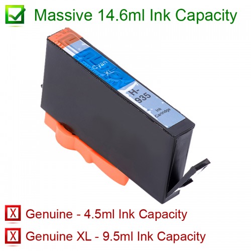 HP 935XL Compatible High Yield Ink Cartridges - Cyan