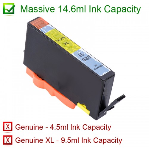 HP 935XL Compatible High Yield Ink Cartridges - Yellow