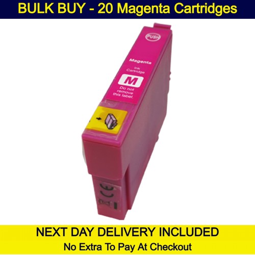 BULK BUY - 20 Magenta - Compatible Epson 18 / 18XL (Daisy) Extra High Capacity Ink Cartridges