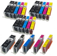 3 Multipacks + ANY 5 FREE - 20 Compatible Ink Cartridges - Replaces Canon PGI-550XL & CLI-551XL