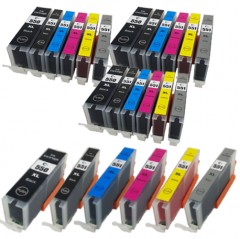 3 Multipacks + ANY 5 FREE - 20 Compatible Ink Cartridges - Replaces Canon PGI-550XL & CLI-551XL