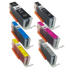 Choose ANY 5 - Compatible 570/571 XL High-Capacity Ink Cartridges for Canon Printers