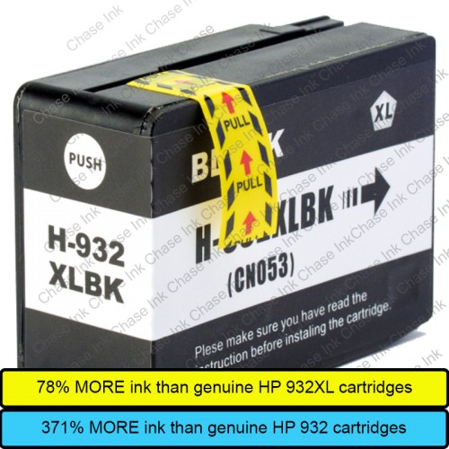 Chase Ink Compatible HP 932XL Ink Cartridges - Black