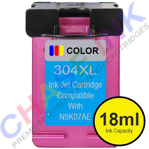 Chase Ink Remanufactured HP 304XL Tri-color - High Yield Ink Cartridge (18ml)
