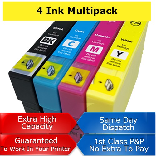 Compatible Epson 29XL High Capacity Ink Cartridges - Multipack (BCMY)