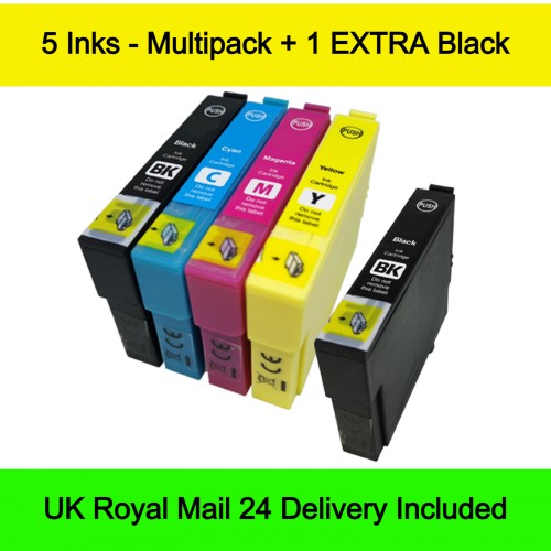 Compatible Epson 603 / 603XL Ink Cartridges - Multipack (BCMY) + 1 EXTRA Black