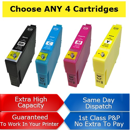 Compatible Epson 29XL High Capacity Ink Cartridges - Mix ANY 4