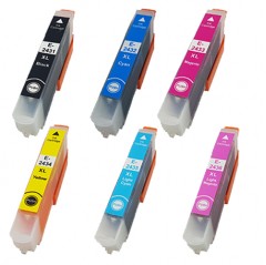 Mix ANY 6 Compatible Ink Cartridges To Replace Epson 24 24XL (72ml)