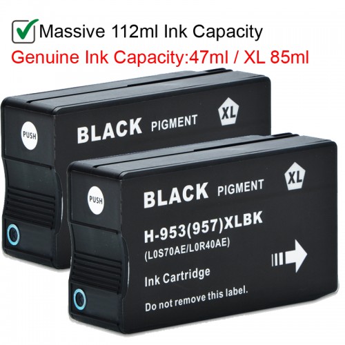 Compatible HP 953XL - 2 Black (112ml)