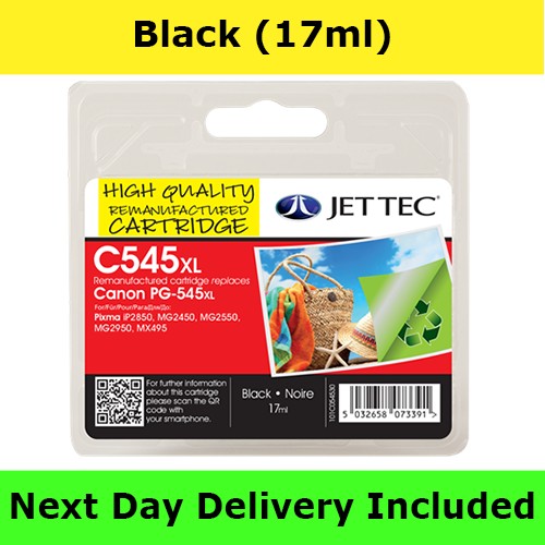 Remanufactured Canon PG-545XL High Capacity Black Ink Cartridge