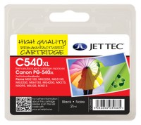 Jettec Remanufactured Canon PG-540XL High Yield Black Ink Cartridge (21ml)
