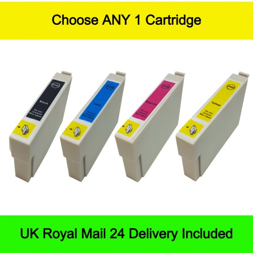 Choose ANY 1 - Compatible Epson T0711-4 T0715 (Cheetah) Extra High Capacity Ink Cartridges