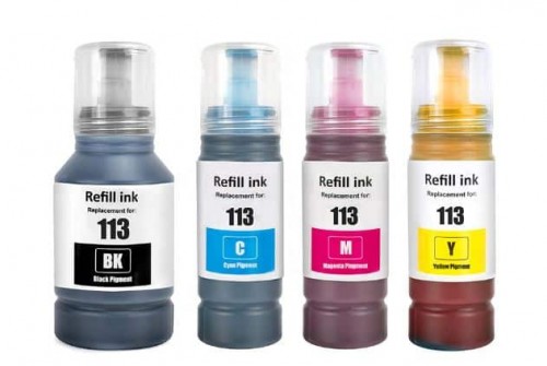 Compatible Epson 113 EcoTank Multipack Pigment Ink Bottles