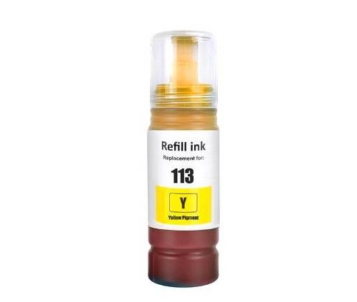 Compatible Epson 113 EcoTank Yellow Pigment Ink Bottle