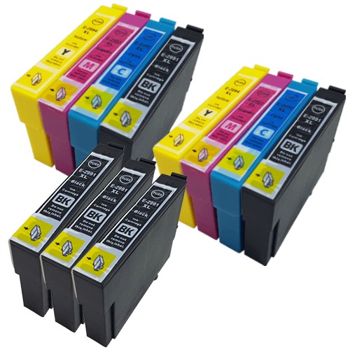 Compatible Epson 29XL High Capacity Ink Cartridges - 2 Multipacks (BCMY) + 3 FREE Extra Black