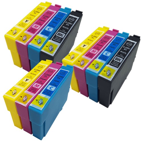 Compatible Epson 29XL High Capacity Ink Cartridges - 2 Multipacks (BCMY) + FREE Extra CMY