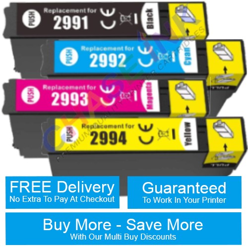 Compatible Epson 29XL High Capacity Ink Cartridges - Mix ANY 4