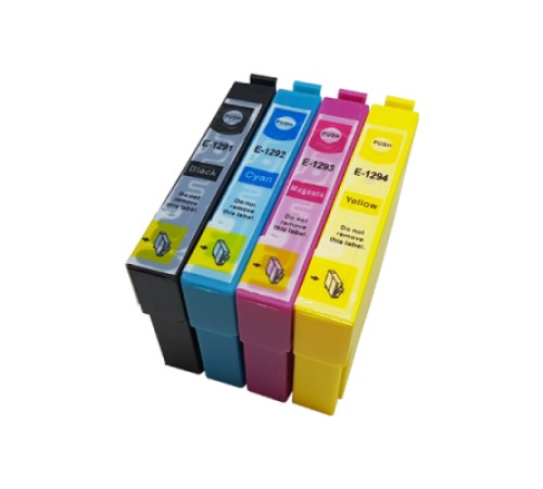 1 Multipack - 4 Compatible Ink Cartridges To Replace Epson T1291-4 (67ml)