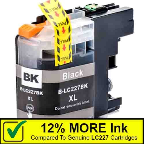 Black Compatible Ink Cartridge To Replace Brother LC227XL LC225XL (28ml)
