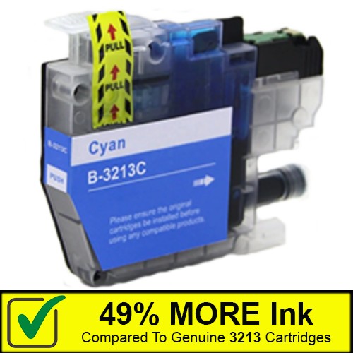Cyan - Compatible Ink Cartridge To Replace Brother LC3213 (7ml)
