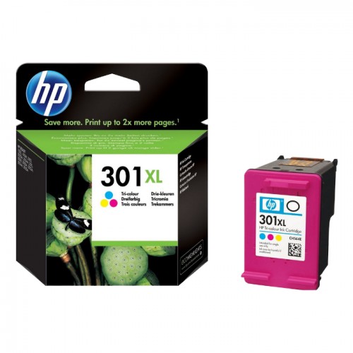 OEM HP 301XL Tri-Color Ink Cartridge