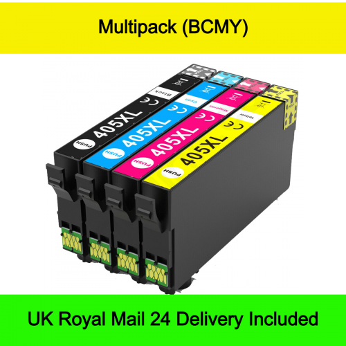 1 Multipack (BCMY) - Compatible Epson 405 / 405XL (Suitcase) Extra High Capacity Ink Cartridges