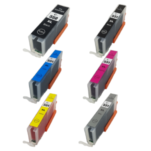 Choose ANY 5 - Compatible Ink Cartridges - Replaces Canon PGI-550XL / CLI-551XL