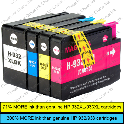 Chase Ink Compatible HP 932XL/933XL Ink Cartridges - 1 Multipack (BCMY)