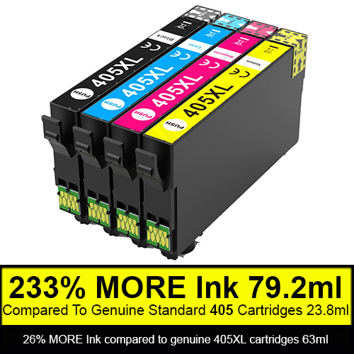Compatible Epson 405XL Multipack 4 Colours 79.2ml