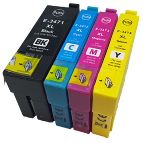 Mix ANY 4 - Compatible Ink Cartridges To Replace Epson 34 34XL