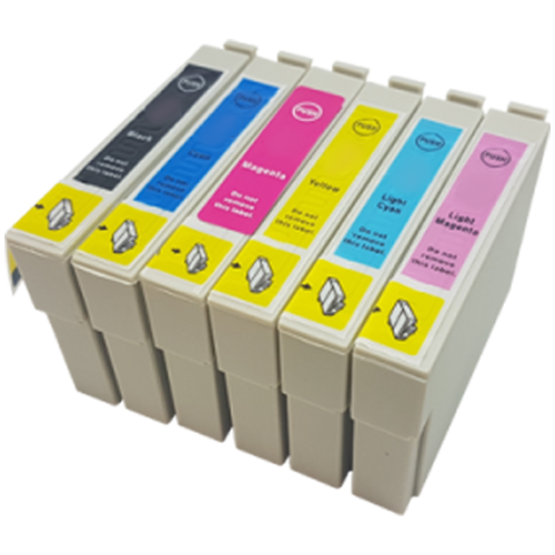 1 Multipack - 6 Compatible Ink Cartridges To Replace Epson T0807 (114ml)