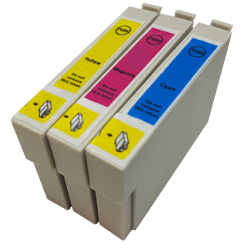 CMY Colour Pack - 3 Compatible Ink Cartridges To Replace Epson T0802-4 (57ml)