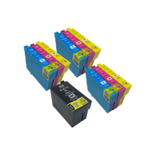 Compatible Epson 27XL (T2711-T2714) Ink Cartridges - 3 Colour Packs CMY + 1 Black