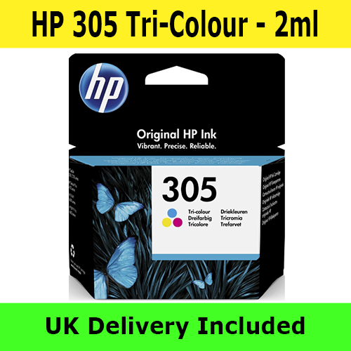 HP 305 Tri-color Original Ink Cartridge 3YM60AE - 2ml