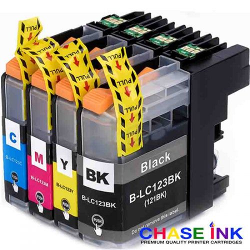 1 Multipack - 4 Compatible Ink Cartridges To Replace Brother LC123 XL Series (46ml)