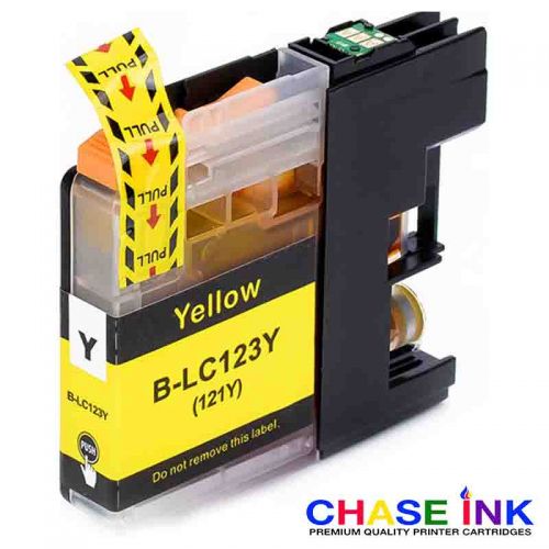 Yellow - 1 Compatible Ink Cartridge To Replace Brother LC123 XL Series (10ml)