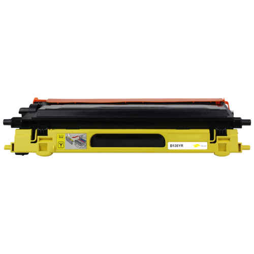Yellow Remanufactured Brother TN135 Hi Capacity Toner Cartridge